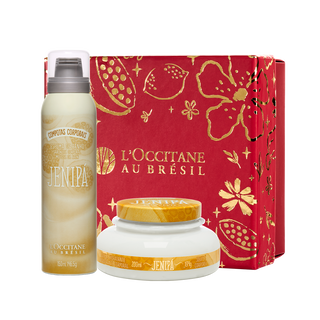 Presente Sensorial Jenipá: Espuma de Banho e Souflé Hidratante